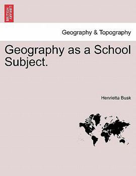 Paperback Geography as a School Subject. Book