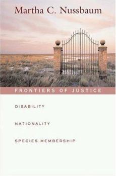 Hardcover Frontiers of Justice: Disability, Nationality, Species Membership Book
