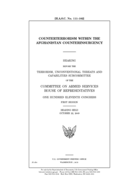 Paperback Counterterrorism within the Afghanistan counterinsurgency Book