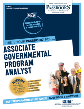 Paperback Associate Governmental Program Analyst (C-4144): Passbooks Study Guide Volume 4144 Book