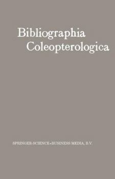 Paperback Bibliographia Coleopterologica [German] Book