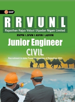 Paperback Rajasthan Rvunl 2021 Junior Engineer Civil Book