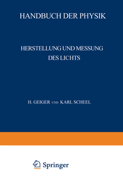 Paperback Herstellung Und Messung Des Lichts [German] Book