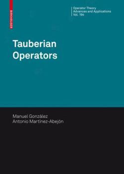 Hardcover Tauberian Operators Book