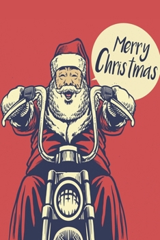 Merry Christmas: Medium Size Notebook with Lined Interior, Page Number and Daily Entry Ideal for Organization, Taking Notes, Journal, Diary, Daily Planner