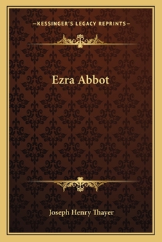 Paperback Ezra Abbot Book