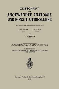 Paperback Über Die Atrophie Der Menschlichen Organe Bei Inanition [German] Book