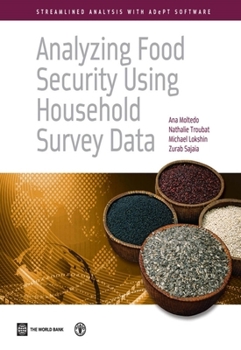 Paperback Analyzing Food Security Using Household Survey Data: Streamlined Analysis with Adept Software Book