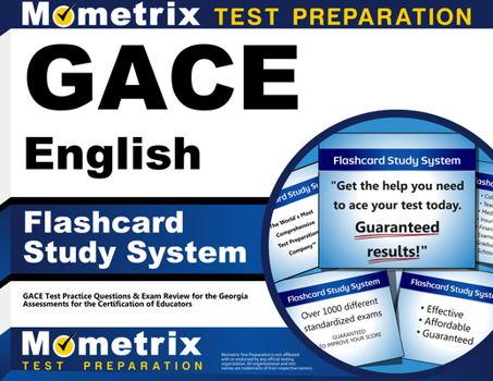 GACE English Flashcard Study System: GACE Test Practice Questions & Exam Review for the Georgia Assessments for the Certification of Educators (Cards)