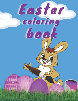 Paperback Easter coloring book: Easter Children's Coloring Book