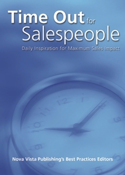 Hardcover Time Out for Salespeople: Daily Inspirationfor Maximum Impact Book