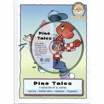 Hardcover Dino Tales: A Collection of Six Stories with Audio CD Book