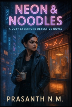 Paperback Neon & Noodles: A Cozy Cyberpunk Detective Novel Book