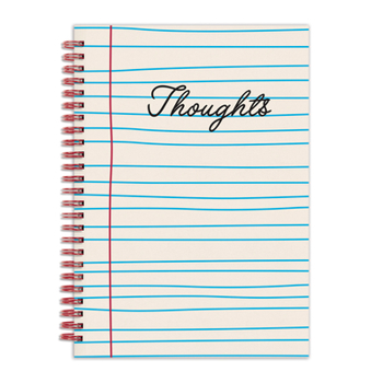 Misc. Thoughts 6 X 8 Wire-O Journal Book