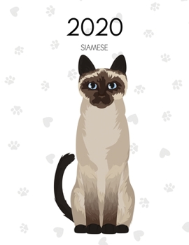 Paperback 2020: Dated Weekly Planner With To Do Notes & Cat Quotes - Siamese Book