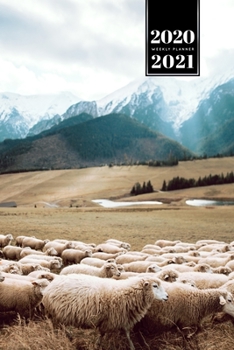 Sheep Lamm Shepherd Herder Farmer Week Planner Weekly Organizer Calendar 2020 / 2021 - Herd Hiking: Cute Wildlife Animal Pet Bullet Journal Notebook Diary in 6" x 9" Inch Pocket Size