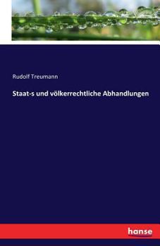 Paperback Staat-s und völkerrechtliche Abhandlungen [German] Book