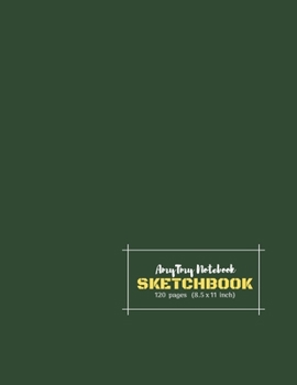 Paperback AmyTmy Notebook - Sketchbook - 120 pages - 8.5 x 11 inch - Matte Cover Book