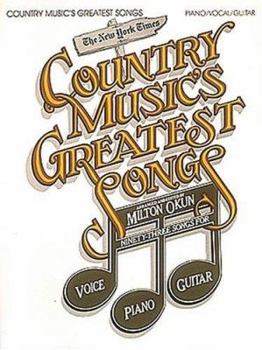 Paperback The New York Times: Country Music's Greatest Songs Book