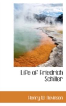 Hardcover Life of Friedrich Schiller Book