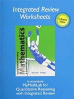 Paperback Worksheets for Using and Understanding Mathematics: A Quantitative Reasoning Approach with Integrated Review Book
