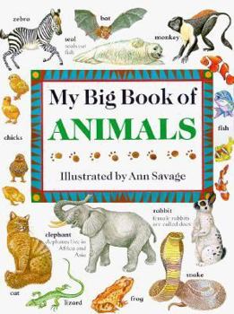 Hardcover My Big Book of Animals Book