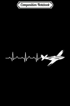 Composition Notebook: Airplane P-51 Mustang Heartbeat Pilot Flying Gift  Journal/Notebook Blank Lined Ruled 6x9 100 Pages