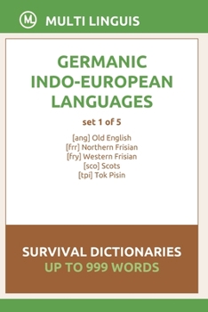 Paperback Germanic Languages Survival Dictionaries (Set 1 of 5) Book