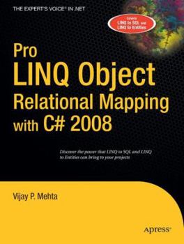 Paperback Pro LINQ Object Relational Mapping in C# 2008 Book