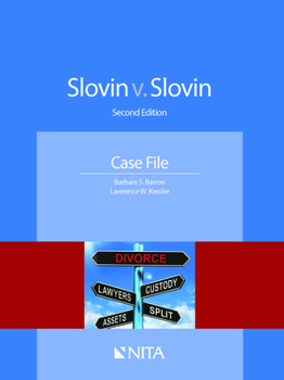 Paperback Slovin v. Slovin: Case File Book