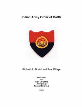 Paperback Indian Army Order of Battle Book