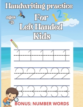 Paperback Handwriting practice for left handed kids Book