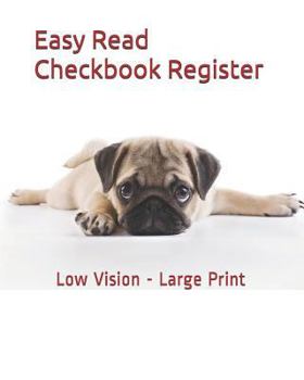 Paperback Easy Read Checkbook Register: 7 Column Checking and Debit Transaction Register, Personal Checking Account Balance Register, Large Print, 8x10 [Large Print] Book
