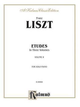 Paperback Liszt: Etudes in Three Volumes for Solo Piano, Volume 2 Book