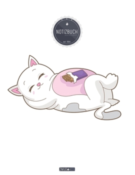 ZMUDACE Notizbuch Punktraster: in DIN A4 Softcover ZP025 Katze Schokolade 156 leere gepunktete Seiten mit pers�nlichem Register + Seitenzahlen Zeichenbuch, Skizzenbuch, Dot Grid Notebook, Malbuch, Not