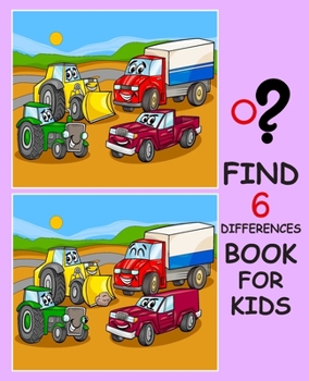 Paperback Find 6 Differences Book For Kids: Spot the difference activity books for kids. Spot the Six difference activity books Book