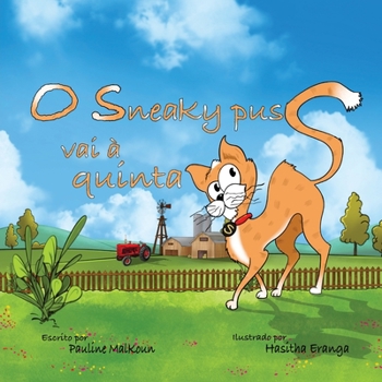 Paperback Sneaky Puss Goes to the Farm (Portuguese Edition) [Portuguese] Book