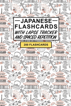 Japanese Flashcards: Create your own Japanese Flashcards. Learn Japanese words and Improve Japanese vocabulary with Active Recall - includes Spaced Repetition and Lapse tracker (200 cards)