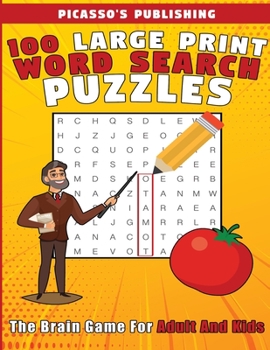 101 Large Print Word Search Puzzles - The Brain Games For Adults And Kids