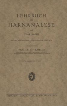 Paperback Lehrbuch Der Harnanalyse [German] Book
