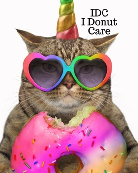 Paperback I Donut Care: lined notebook for cat lovers who like donuts and unicorns Book