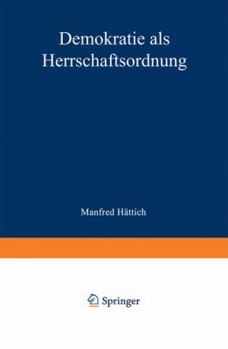 Paperback Demokratie ALS Herrschaftsordnung [German] Book
