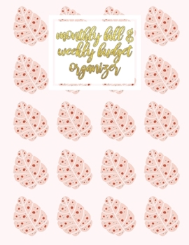 Paperback monthly bill & weekly budget organizer: Bill & Budget Organizer with Grocery List Book