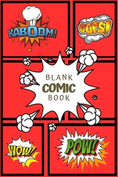 Paperback Blank Comic Book: create your own comics Book