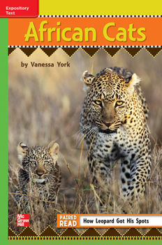 Spiral-bound Reading Wonders Leveled Reader African Cats: Beyond Unit 6 Week 4 Grade 3 Book