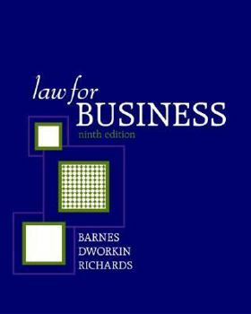 Hardcover Law for Business Book
