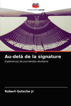 Paperback Au-delà de la signature [French] Book