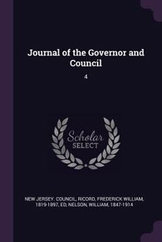 Paperback Journal of the Governor and Council: 4 Book