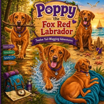 Paperback Poppy the Fox Red Labrador: Twelve Tail-Wagging Adventures Book