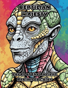 Paperback Reptilian Majesty: Lords of the Ancient Realms to Color Book